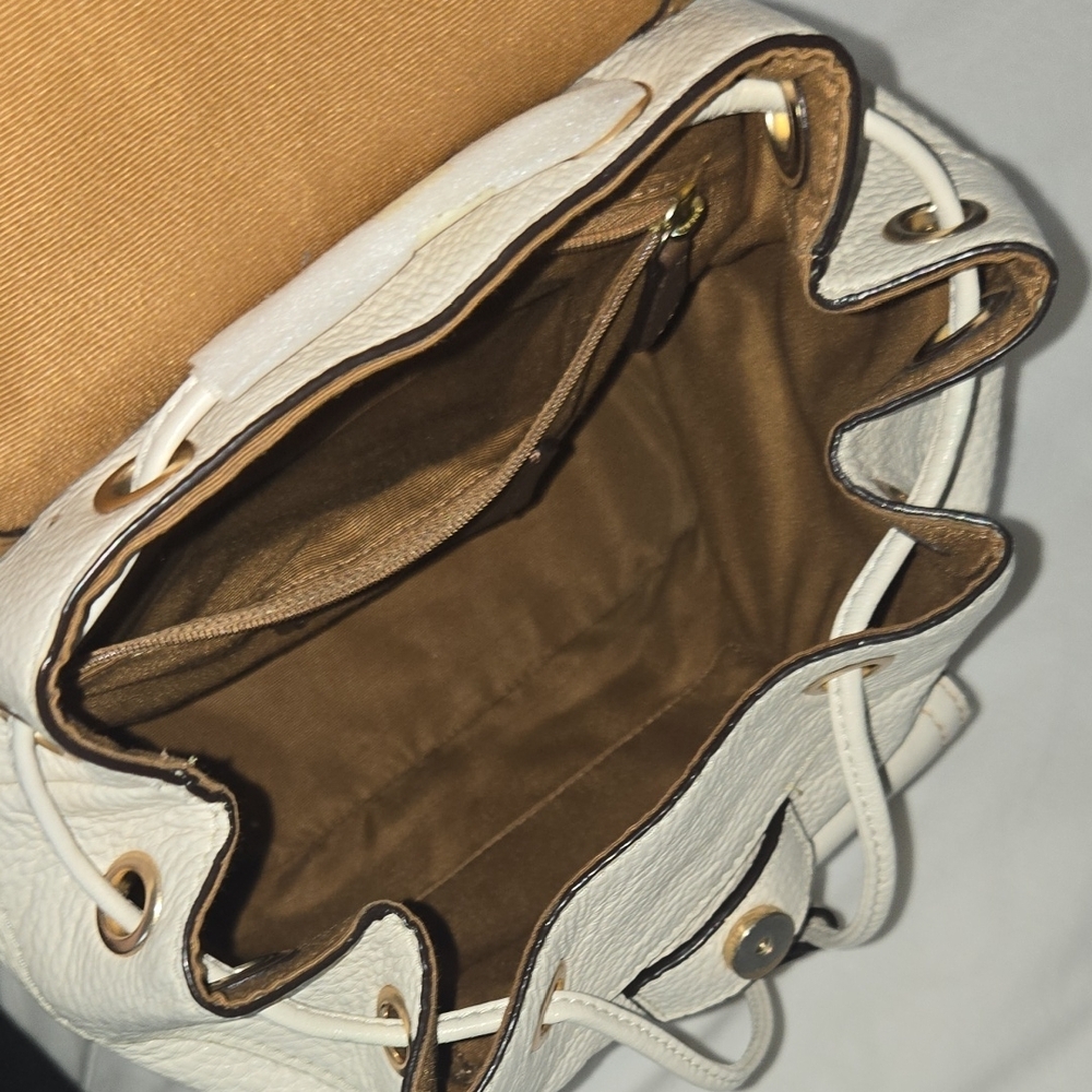Coach Pennie Chalk Leather Backpack - Picture 5 of 7